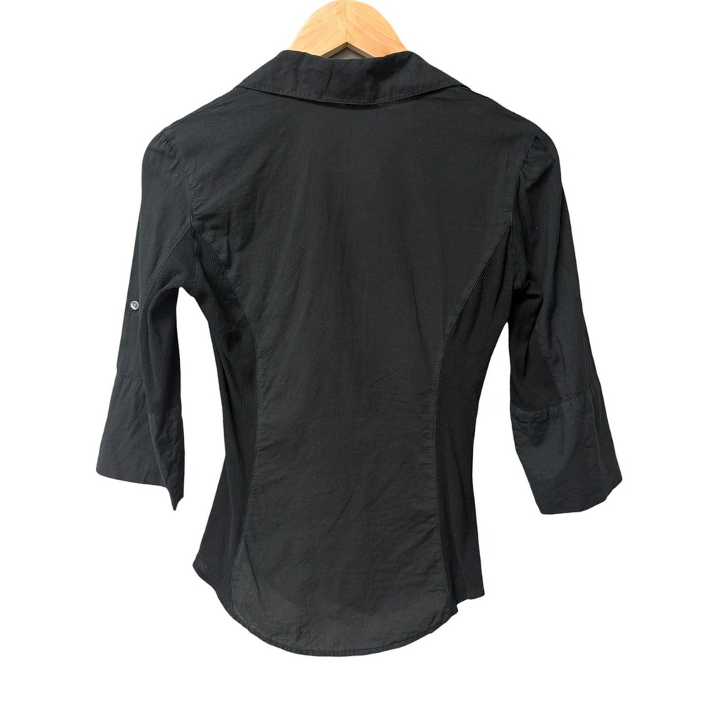 James Perse Sheer Slub Side Panel Shirt Womens Size 1 (S) Minimalist Luxury EUC - Picture 5 of 10
